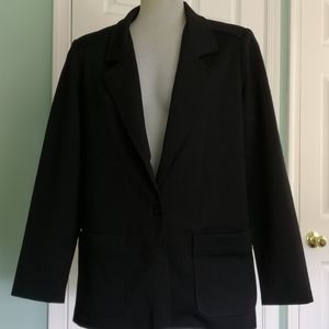 Women's Classic Blk Blazer by Fire Islander-Sz 14